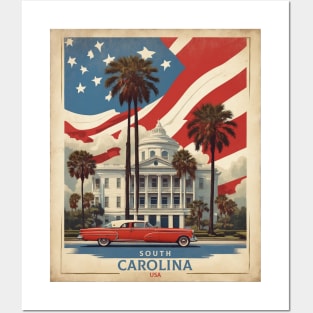 South Carolina United States of America Tourism Vintage Poster Posters and Art